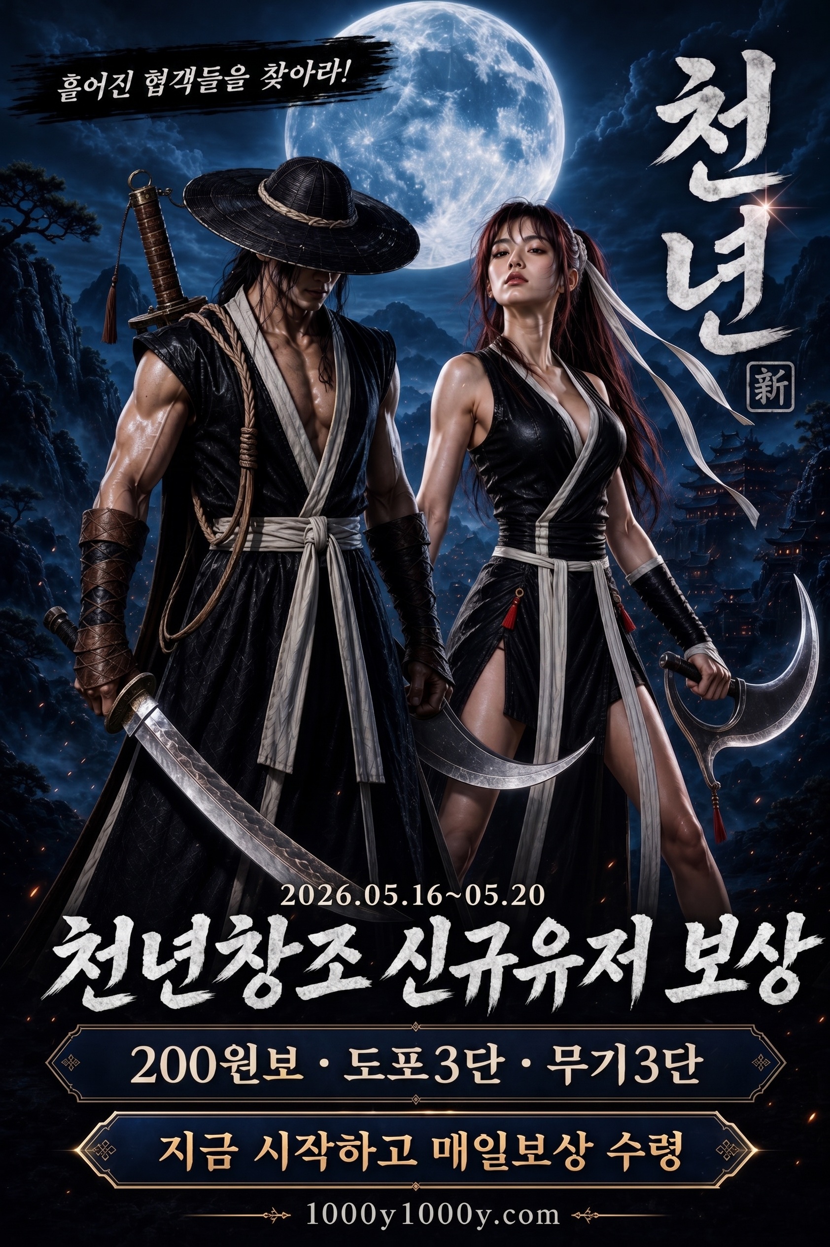 천년 창조 신규유저 보상